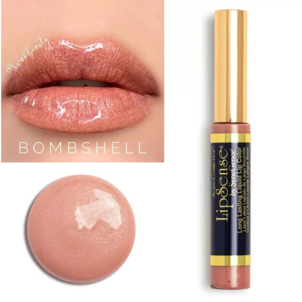 10 Pack, LipSense by SeneGence Long Lasting Liquid Lip Color Bombshell  0.25oz